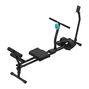 Cecotec Drumfit Rower CompactROW Maquina de Remo - Soporta hasta 110kg - Incluye Accesorios - Plegable - Resistencia Hidraulica de 12 Niveles - Kit de