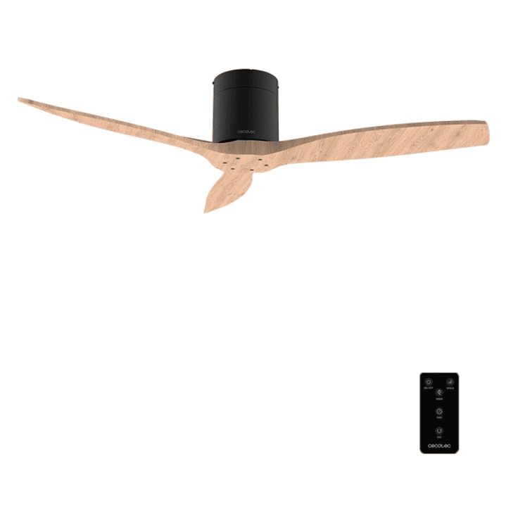 Cecotec EnergySilence Aero 5400 Classic Black and LightWood Ventilador de Techo de 52