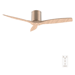 Cecotec EnergySilence Aero 5400 Classic Gold and LightWood Ventilador de Techo de 52