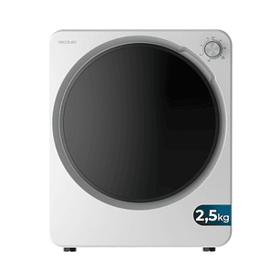 Cecotec Bolero DressCode Dry 3150V Mini Secadora de Evacuacion 2.5kg - 950W - 6 Programas - Color Blanco y Negro