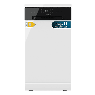 Cecotec Bolero Aguazero 4201 E Lavavajillas de 45cm - 11 Cubiertos - Temperatura Regulable - 6 Programas - Bandeja para Cubiertos - Inicio Programable