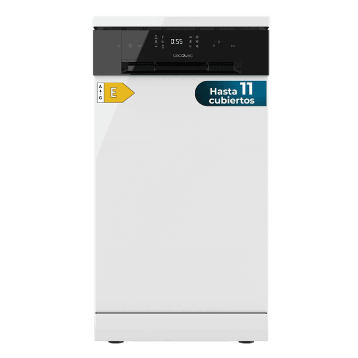 Cecotec Bolero Aguazero 4201 E Lavavajillas de 45cm - 11 Cubiertos - Temperatura Regulable - 6 Programas - Bandeja para Cubiertos - Inicio Programable 1
