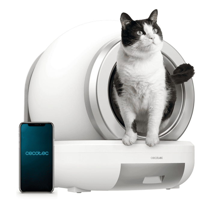 Cecotec Pumba 7000 CleanKitty Compact Connected Arenero Automatico - Capacidad 65L - Autolimpieza - Incluye Accesorios - WiFi - Silencioso - Desodoriz 1