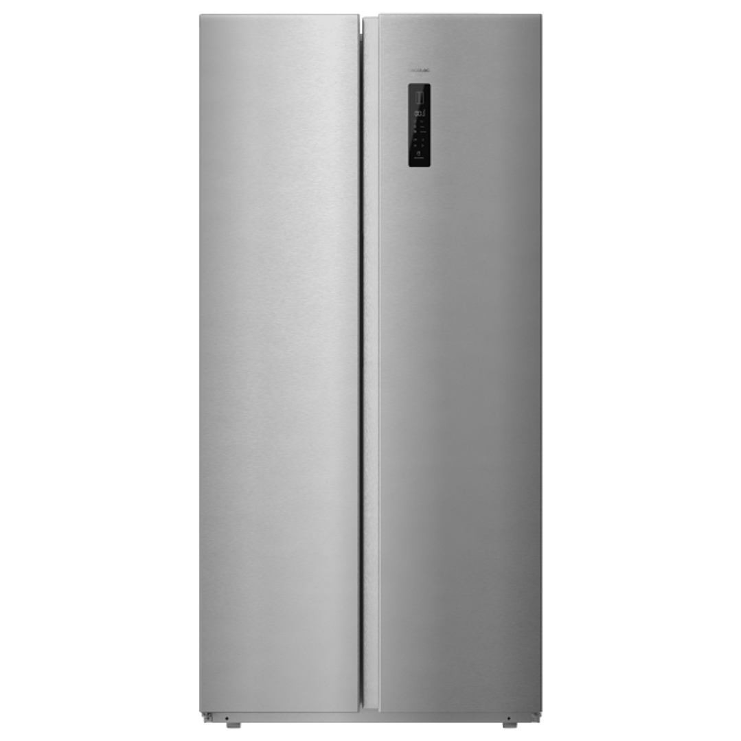 Cecotec Bolero CoolMarket SBS 430 Inox E Frigorifico Americano - Capacidad 430L - Motor Inverter Plus - Pantalla en Puerta - Modo Vacaciones y Eco - C 1