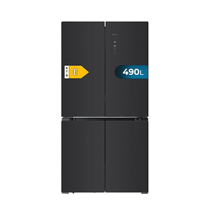Cecotec Bolero CoolMarket 4D 490 Glass E Frigorifico Americano 4 Puertas - Capacidad 490L - Total Nofrost - Congelacion Ultrarapida - Frio Envolvente 
