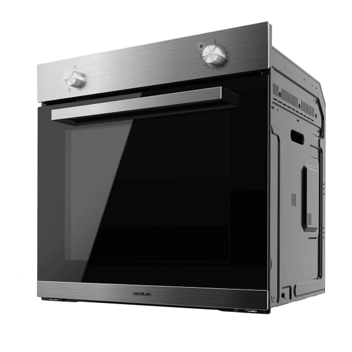 Cecotec Bolero Hexa C126000B Horno Integrable de 77L - 2800W - Acero Inoxidable - Puerta con Tres Cristales - 5 Niveles de Coccion - Color Negro y Gri 1