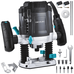 Cecotec MultiShape 900 Inmersion Fresadora - 1200W - Velocidad 30000rpm - Cabezales Incluidos - Incluye Accesorios - Profundidad hasta 55mm - Sistema 