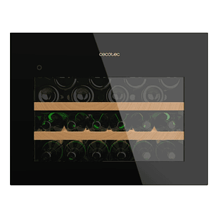 Cecotec Bolero GrandSommelier BI 28000 Touch Black Compressor Vinoteca para 28 Botellas - Luz LED - Temperatura Regulable - Compresor Integrado - Vent