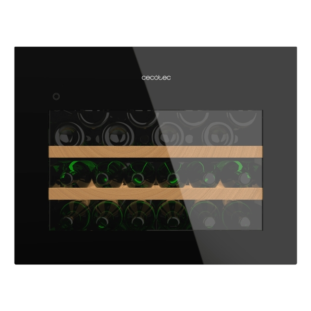 Cecotec Bolero GrandSommelier BI 28000 Touch Black Compressor Vinoteca para 28 Botellas - Luz LED - Temperatura Regulable - Compresor Integrado - Vent 1