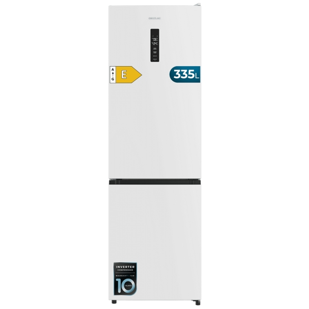 Cecotec Bolero CoolMarket Combi 335 White E Frigorifico Combi - 335L - Luz LED - Compresor Inverter - Congelacion Ultrarapida - Silencioso - Frio Envo 1