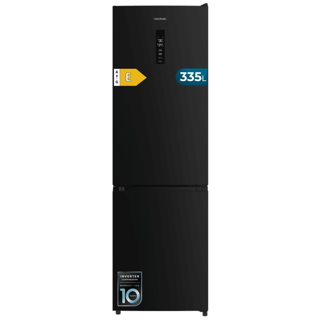 Cecotec Bolero CoolMarket Combi 335 Black E Frigorifico Combi - 335L - Luz LED - Compresor Inverter - Congelacion Ultrarapida - Silencioso - Frio Envo 1