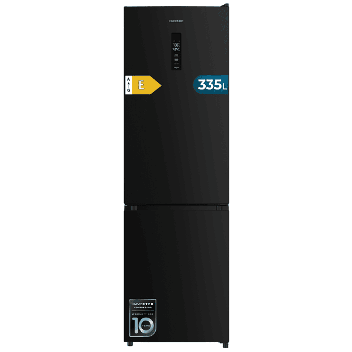 Cecotec Bolero CoolMarket Combi 335 Black E Frigorifico Combi - 335L - Luz LED - Compresor Inverter - Congelacion Ultrarapida - Silencioso - Frio Envo 1
