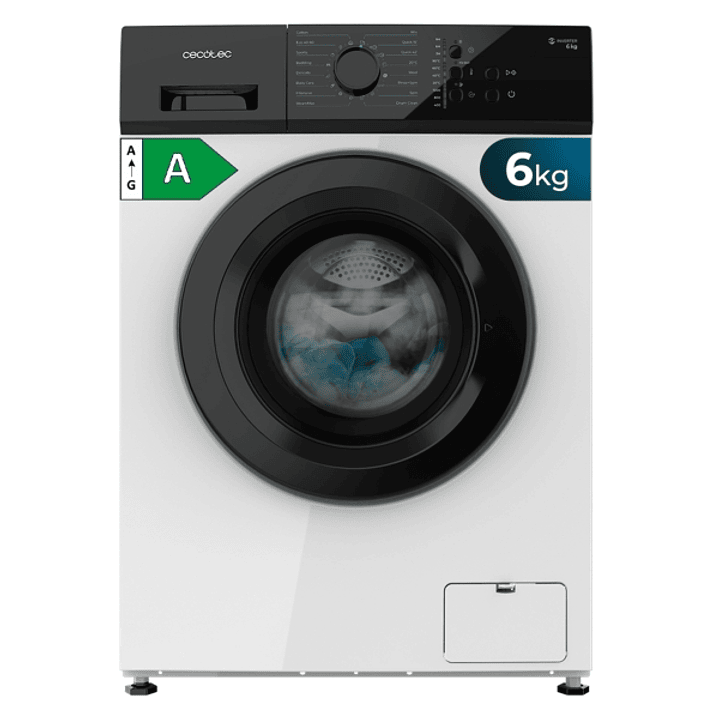 Cecotec Bolero DressCode 620 Inverter Lavadora de Carga Frontal - Capacidad 6kg - Velocidad 1000rpm - Temperatura Regulable - Motor Inverter - Inicio  1