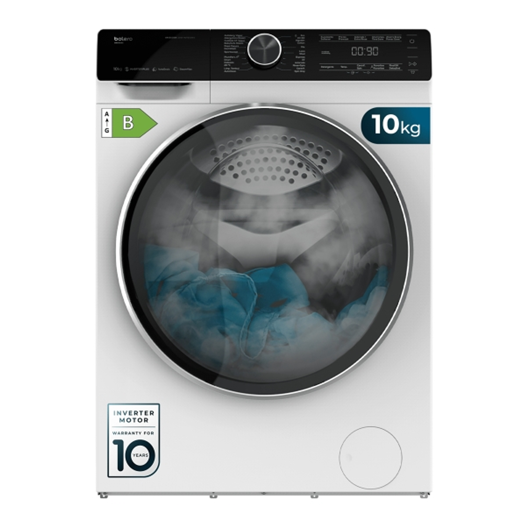 Cecotec Bolero DressCode 2000 Autodosis Lavadora de Carga Frontal con Autodosis - 1750W - Capacidad 10kg - Velocidad 1400rpm - Seguro Infantil - Displ 1