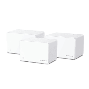 Mercusys Halo H80X Pack de 3 Unidades Sistema Wi Fi 6 Mesh AX3000 - Cobertura Hasta 650m2 - Velocidad hasta 3000 Mbps - Color Blanco