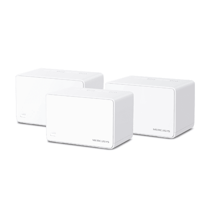 Mercusys Halo H80X Pack de 3 Unidades Sistema Wi Fi 6 Mesh AX3000 - Cobertura Hasta 650m2 - Velocidad hasta 3000 Mbps - Color Blanco 1