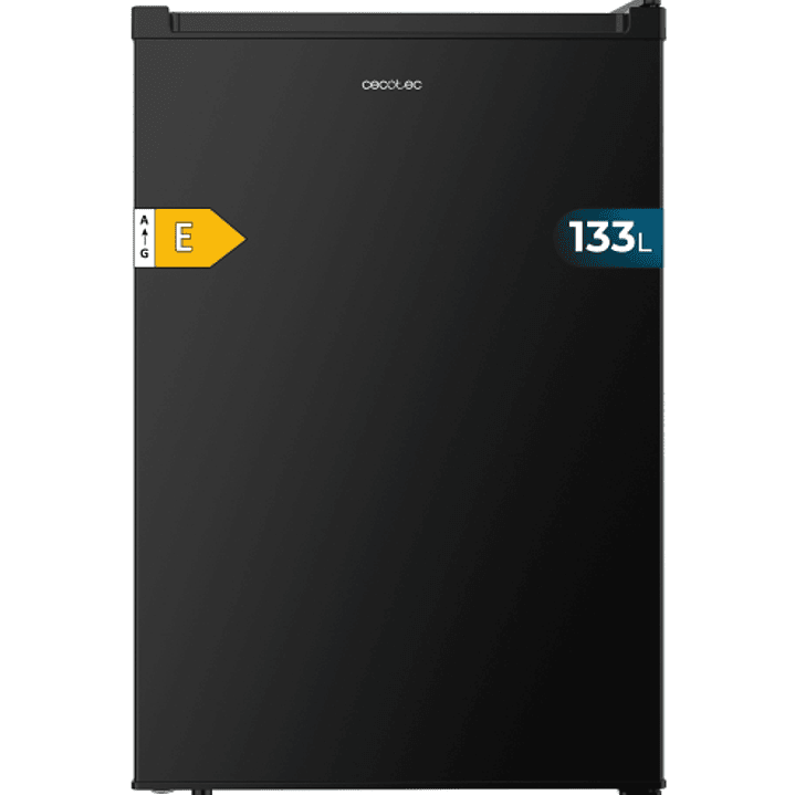Cecotec Bolero CoolMarket TT 133 L Black Mini Frigorifico - Capacidad 133L - Luz LED - Temperatura Regulable - 55.1x57.5x83.5cm - Color Negro 1