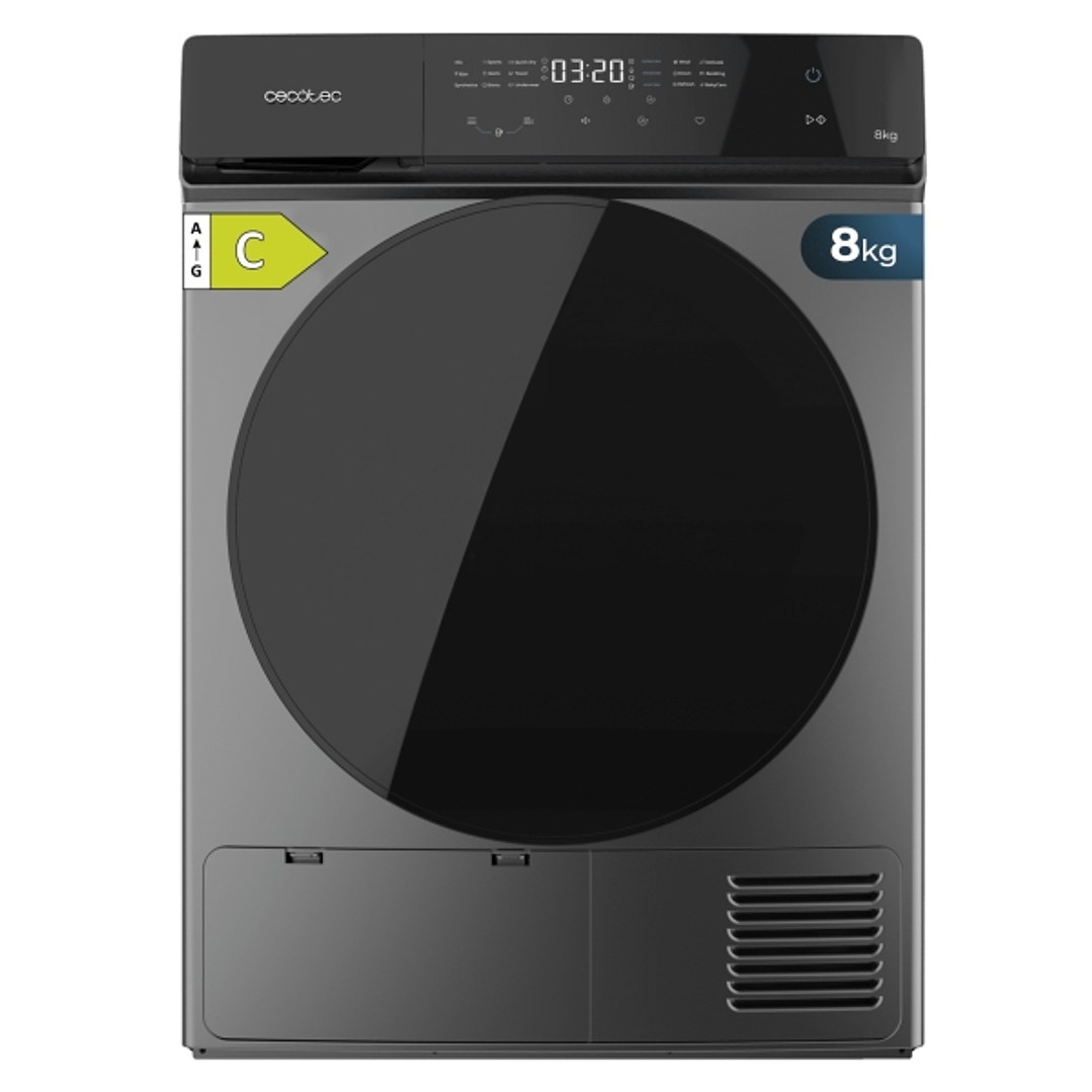 Cecotec Bolero DressCode Dry 8400 Inverter Steel Secadora con Bomba de Calor de 8kg - 15 Programas - Tambor de Acero Inoxidable - Motor Inverter - Pro 1