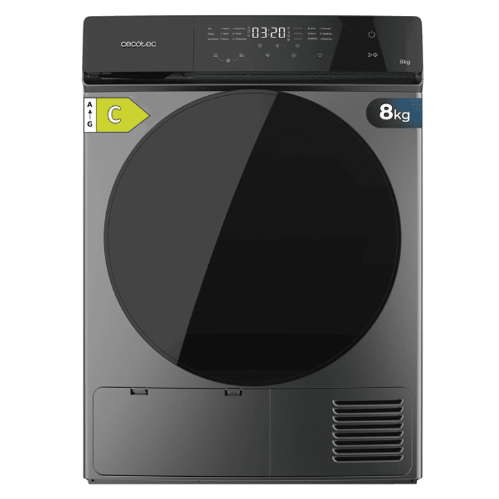 Cecotec Bolero DressCode Dry 8400 Inverter Steel Secadora con Bomba de Calor de 8kg - 15 Programas - Tambor de Acero Inoxidable - Motor Inverter - Pro 1