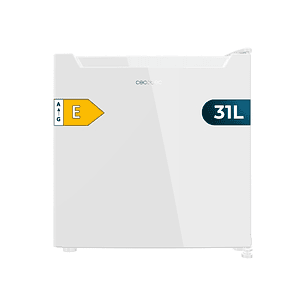 Cecotec Bolero CoolMarket TT 31 Dual White E Mini Frigorifico Convertible - Capacidad 31L - Temperatura Regulable - Bandeja Interior Extraible - 47.4x