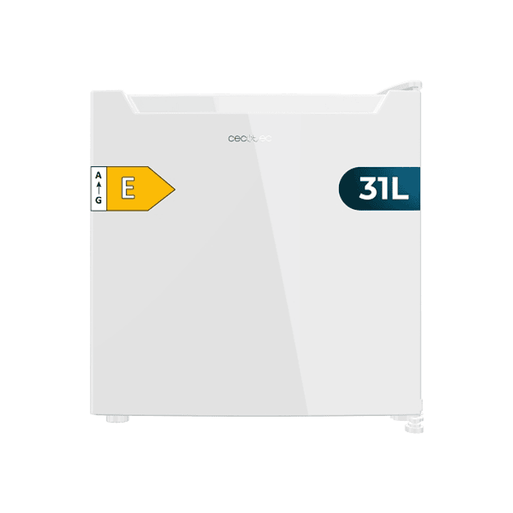 Cecotec Bolero CoolMarket TT 31 Dual White E Mini Frigorifico Convertible - Capacidad 31L - Temperatura Regulable - Bandeja Interior Extraible - 47.4x 1