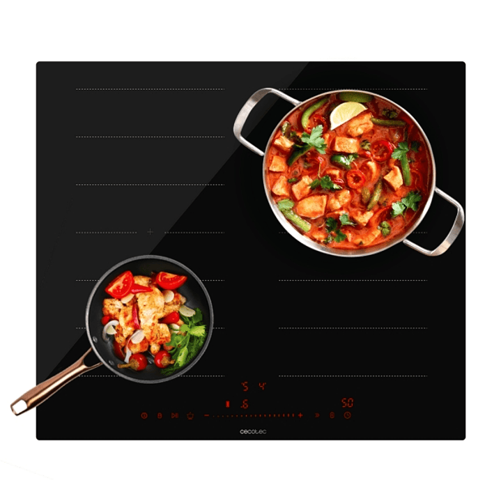 Cecotec Bolero Squad I 4300 FullFlex Cocina de Induccion Encastrable - 7400W - Detector de Sartenes - Temporizador - Control Tactil - 9 Niveles de Pot 1