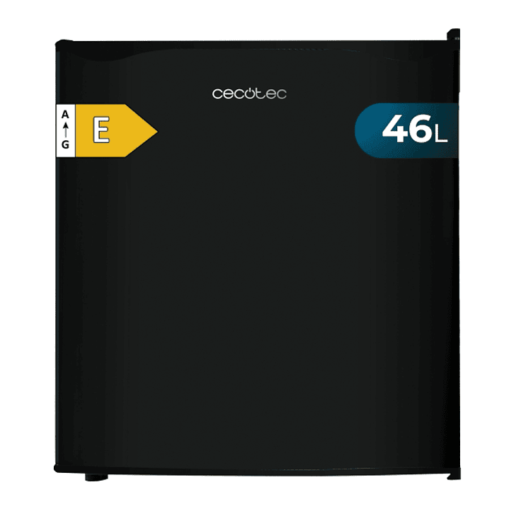 Cecotec GrandCooler 20000 L SilentCompress Black Mini Frigorifico - Capacidad 46L - Acero Inoxidable - 48x45x48.7cm - Color Negro 1