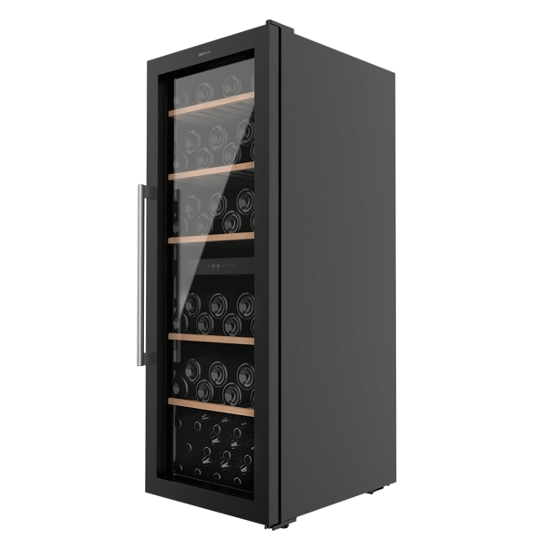 Cecotec Bolero GrandSommelier Duo 77000 Black Vinoteca para 77 Botellas - Capacidad 193L - Silencioso 43dB - Luz LED - Pantalla LED - Temperatura Regu 1