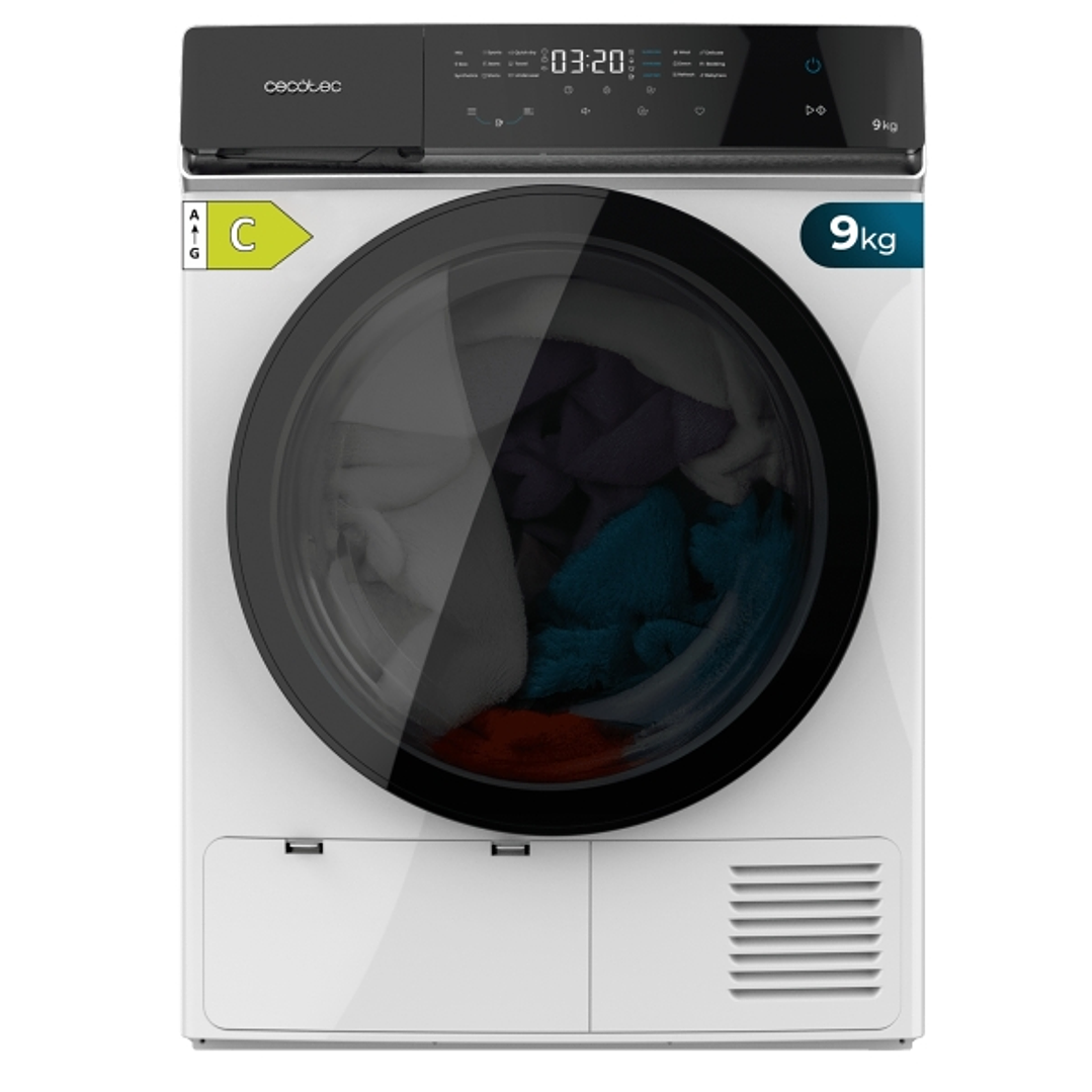 Cecotec Bolero DressCode Dry 9400 Inverter Secadora con Bomba de Calor de 9kg - 15 Programas - Tambor de Acero Inoxidable - Motor Inverter - Programab 1