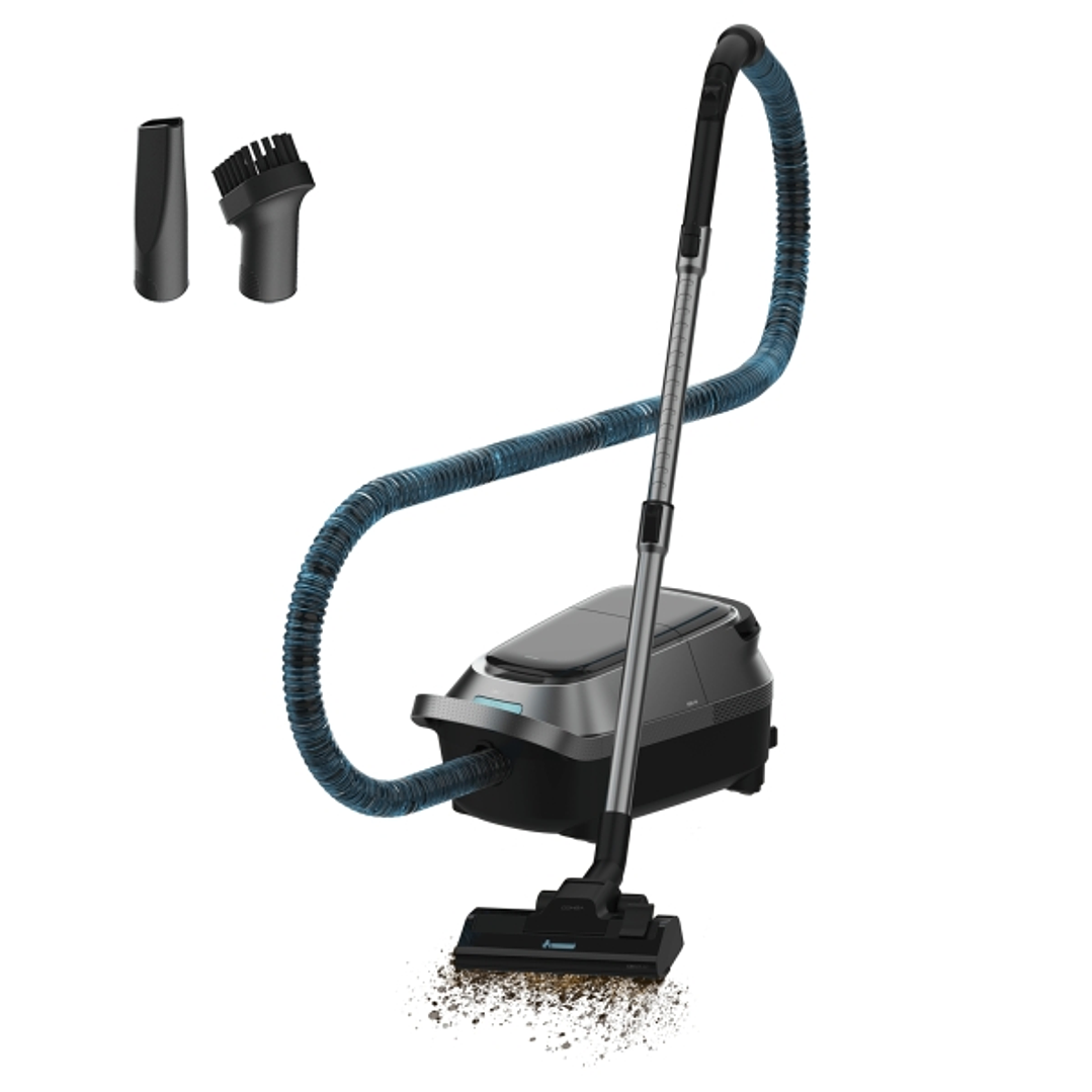 Cecotec Conga Powerbag 5000 ProStyle Aspirador de Trineo - 890W - Deposito de 5L - Cable 6m - Pantalla Digital - Incluye Accesorios - Doble Filtro Hep 1