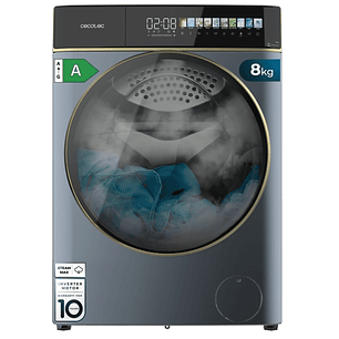 Cecotec Bolero Wash and Dry 85900 Inverter Titanio Lavadora Secadora - Capacidad 5kg - Velocidad 1400rpm - Pantalla 10.3