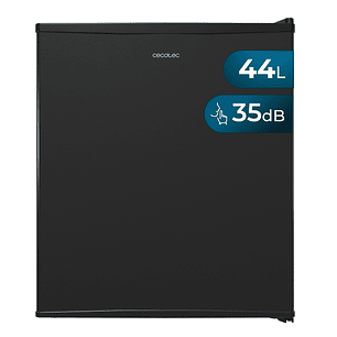 Cecotec Bolero CoolMarket BC SD 47 Black Nevera Minibar - Capacidad 44L - Temperatura Regulable hasta 3ºC - Silencioso 35dB - Luz LED - Color Negro