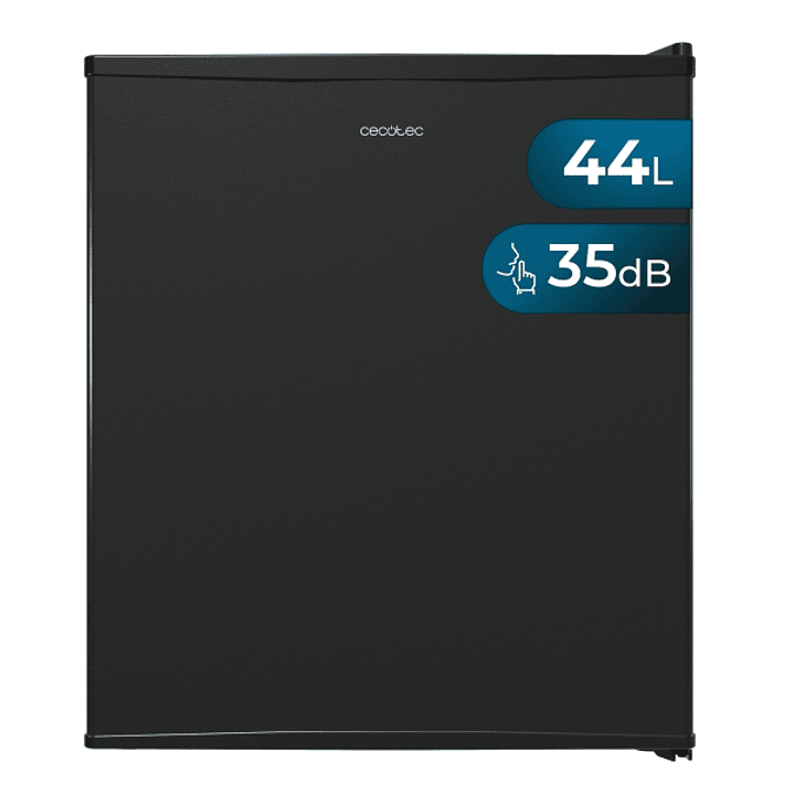 Cecotec Bolero CoolMarket BC SD 47 Black Nevera Minibar - Capacidad 44L - Temperatura Regulable hasta 3ºC - Silencioso 35dB - Luz LED - Color Negro 1