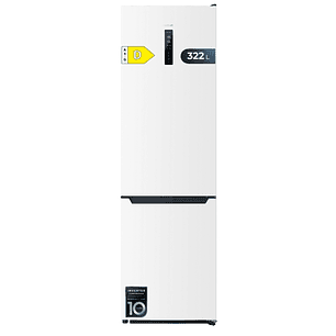 Cecotec Bolero CoolMarket Combi 322T White D Frigorifico Combi - Capacidad 322L - Compresor Inverter - Modo Vacaciones - Frio Envolvente - Cajon Humed