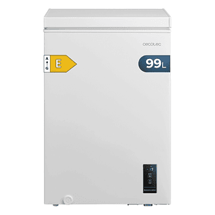 Cecotec Bolero CoolMarket Chest 99P White E Mini Congelador Horizontal Convertible - Capacidad 99L - Silencioso 38dB - Temperatura Regulable - Alarma 