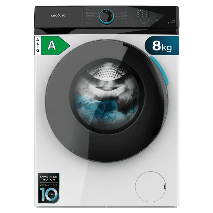 Cecotec Bolero DressCode 8110 Inverter Lavadora de Carga Frontal - Capacidad 8kg - Velocidad 1200rpm - Seguro Infantil - Motor Inverter - Inicio Progr 1