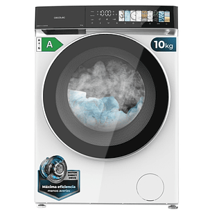 Cecotec Bolero DressCode 10970 Direct Drive Lavadora de Carga Frontal - Capacidad 10kg - Velocidad 1400rpm - Puerta XXL - 11 Programas - Color Blanco 
