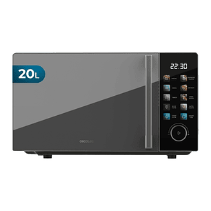 Cecotec Proclean 6030 Black Microondas - 700W - Capacidad 20L - Pantalla Digital - Temporizador - Programas Preconfigurados - Plato de 255mm - Color N