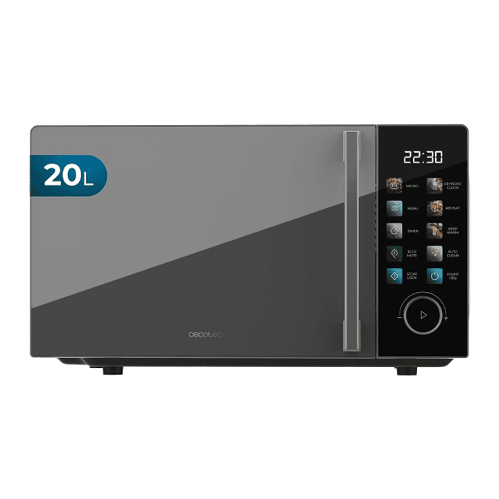 Cecotec Proclean 6030 Black Microondas - 700W - Capacidad 20L - Pantalla Digital - Temporizador - Programas Preconfigurados - Plato de 255mm - Color N 1