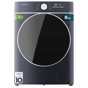 Cecotec Bolero Wash and Dry 8580 Inverter Titanium B Lavadora Secadora - Capacidad 8kg - Velocidad 1400rpm - Motor Inverter - 16 Programas - Color Azu