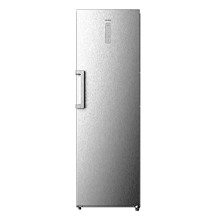 Cecotec Bolero CoolMarket 1D 360 Inox Frigorifico Una Puerta - Capacidad 362L - Temperatura Regulable - Cajon para Carne y Pesado - Frio Envolvente - 
