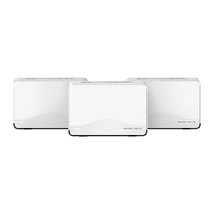 Mercusys Halo H27BE Pack de 3 Sistema Mesh Wi Fi 7 BE3600 - Cobertura Hasta 650m2 - Velocidad hasta 3600 Mbps - Color Blanco