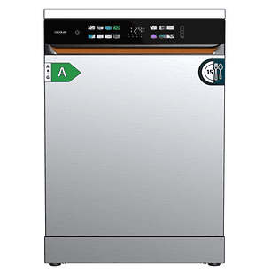 Cecotec Bolero Aguazero 6900 Inox Lavavajillas - 15 Cubiertos - Temperatura Regulable - Pantalla XXL - 8 Programas - Motor Inverter - Inicio Programab