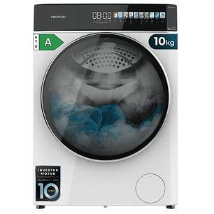 Cecotec Bolero DressCode 10900 Autodose Inverter FullColor A Lavadora de Carga Frontal con Autodosis - Capacidad 10kg - Velocidad 1400rpm - Pantalla 1