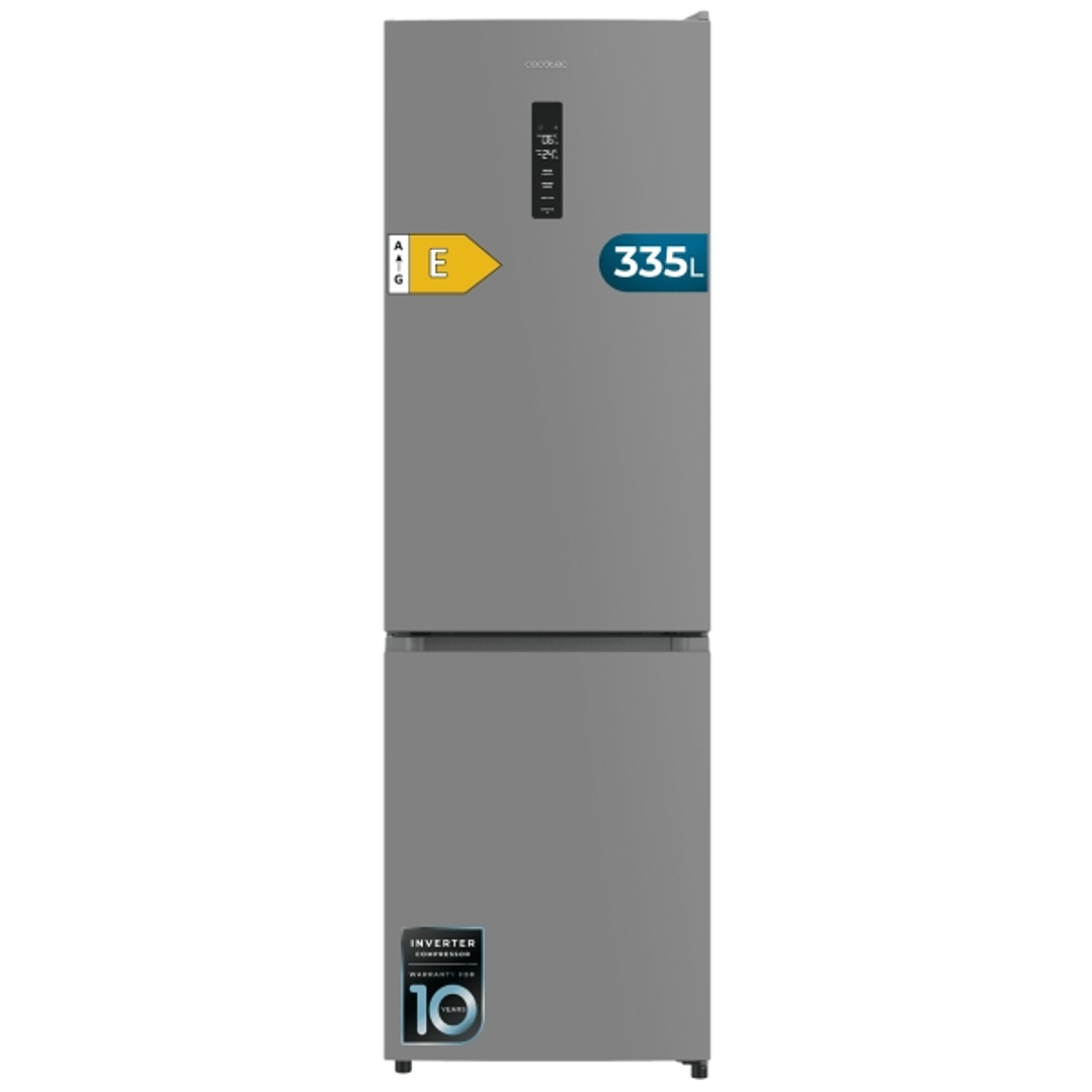 Cecotec Bolero CoolMarket Combi 335 Grey E Frigorifico Combi - Capacidad 335L - Luz LED - Compresor Inverter - Congelacion Ultrarapida - Silencioso -  1