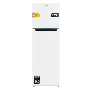 Cecotec Bolero CoolMarket 2D 255 NF White E Frigorifico Dos Puertas - Capacidad 255L - Luz LED - Temperatura Regulable - Silencioso - Clase E - 54.5x5