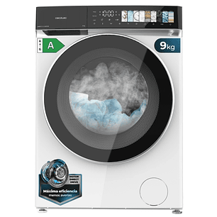 Cecotec Bolero DressCode 9970 Direct Drive Lavadora de Carga Frontal - Capacidad 9kg - Velocidad 1400rpm - Puerta XXL - 11 Programas - Color Blanco y 