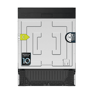 Cecotec Bolero Aguazero 6620 Full-BI Lavavajillas Integrable de 60cm - 15 Servicios - Modo Turbo - 8 Programas - Motor Inverter - Inicio Programable -