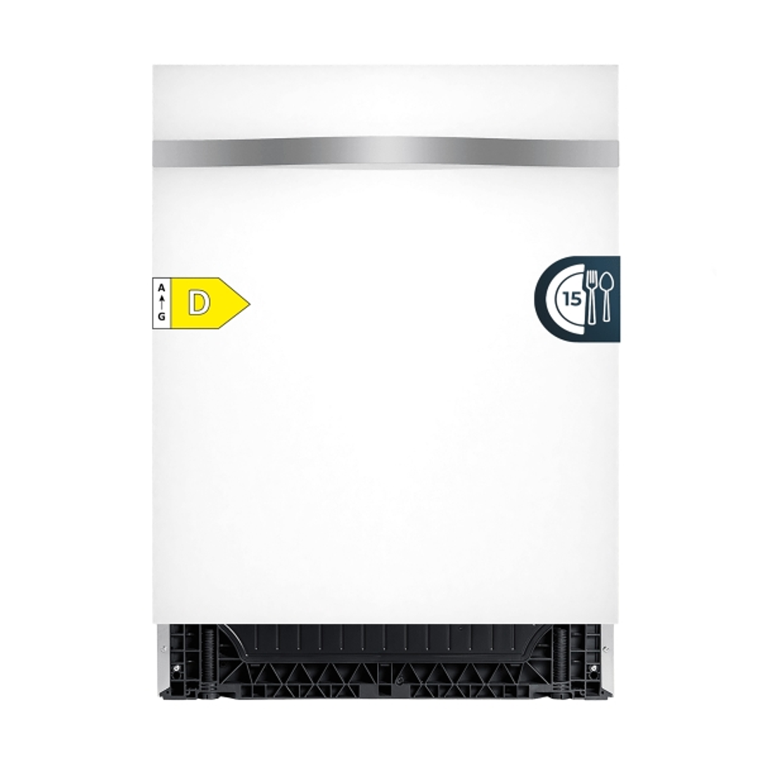 Cecotec Bolero Aguazero 6320 Full-BI Matt White Glass Lavavajillas Integrable de 60cm - 15 Servicios - Modo Turbo - 8 Programas - Inicio Programable - 1