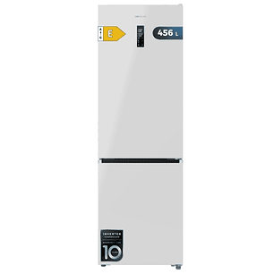 Cecotec Bolero CoolMarket Combi 456 White E Frigorifico Combi - Capacidad 456L - Compresor Inverter - Congelacion Ultrarapida - Silencioso - Frio Envo